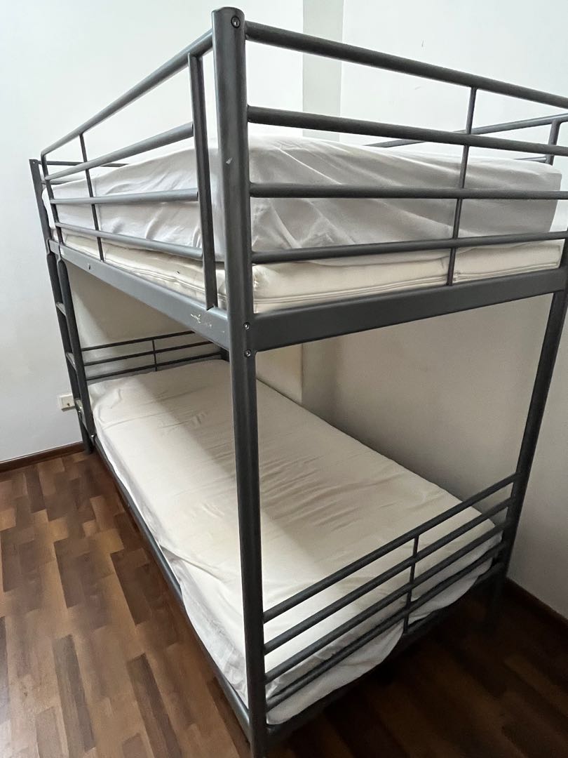 Ikea Bunk Bed (Svarta) (no mattress), Furniture & Home Living
