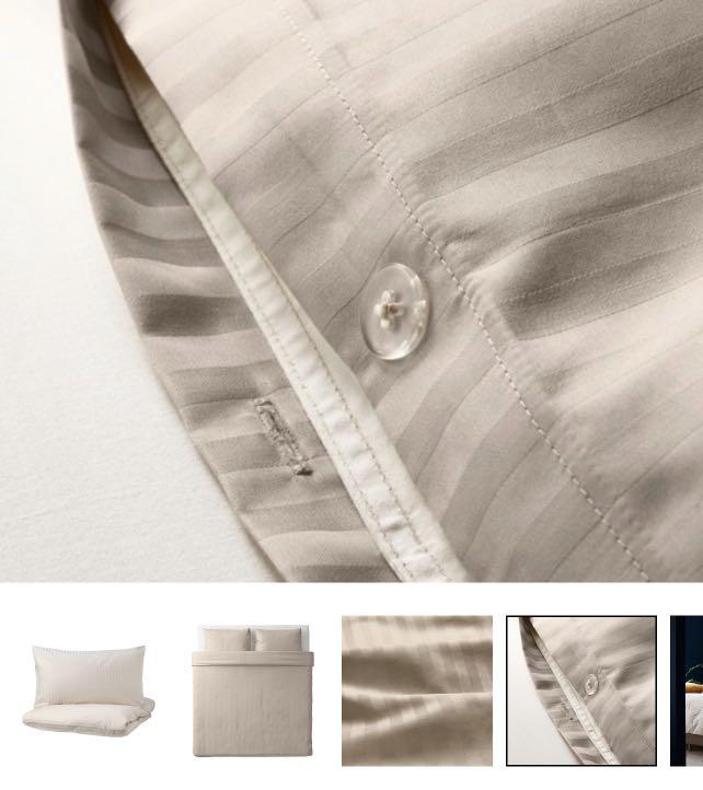 NATTJASMIN pillowcase, light beige, Queen - IKEA