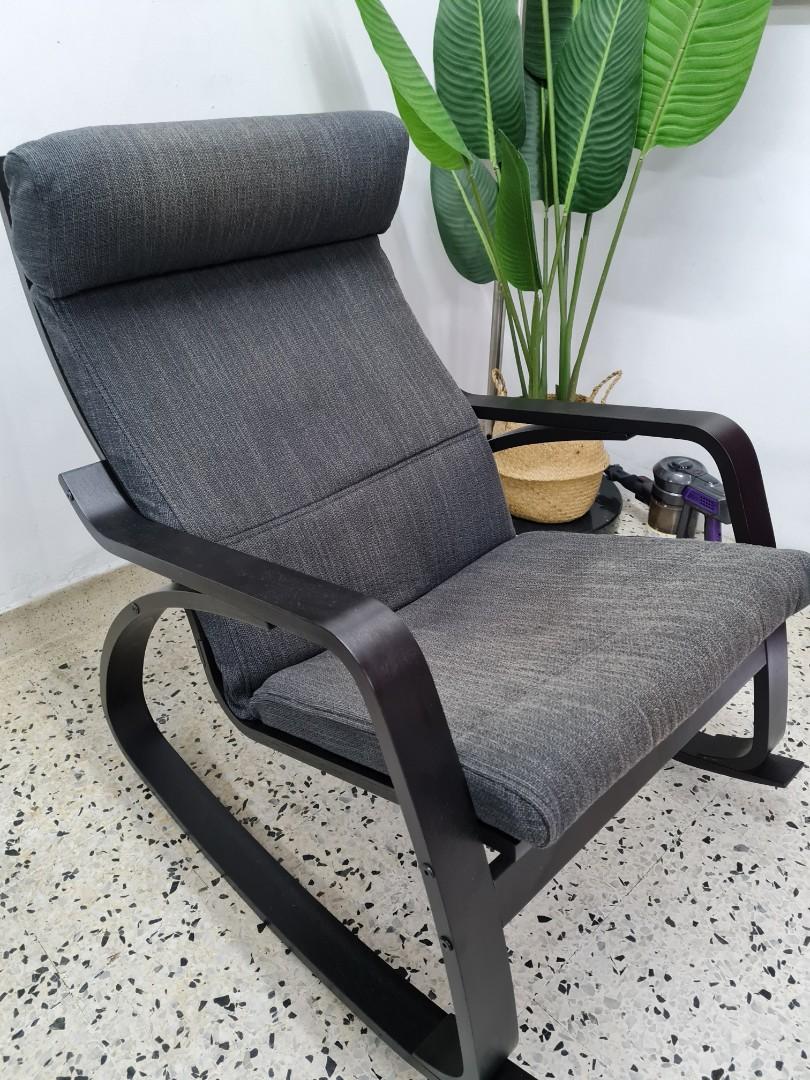 IKEA POANG ROCKING CHAIR, Furniture & Home Living, Furniture, Chairs on