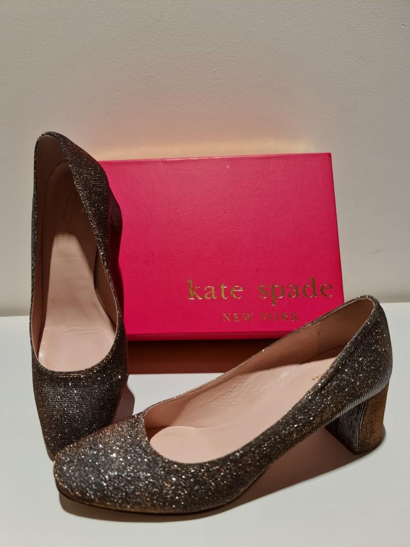 Kate spade outlet glitter pumps