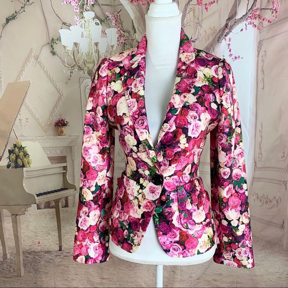 Kate spade floral jacket clearance