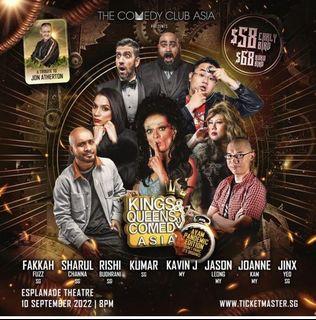 Kings & Queens Comedy Show (10th Sept 2022) Price is for 2x Tickets