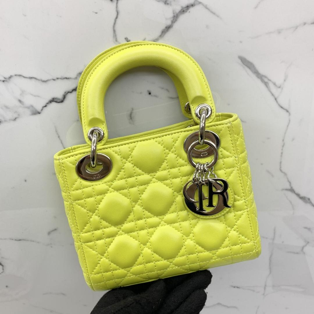 Yellow hot sale dior bag