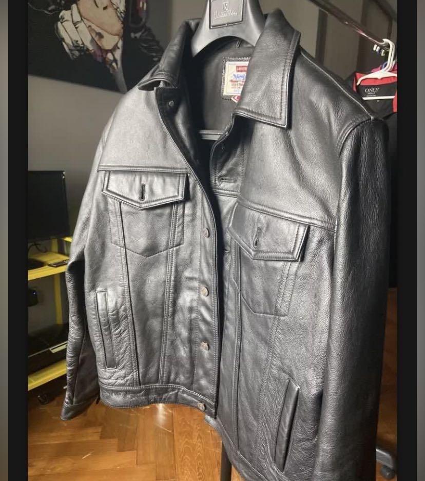 Levi leather jacket, Men's Fashion, Coats, Jackets and Outerwear on