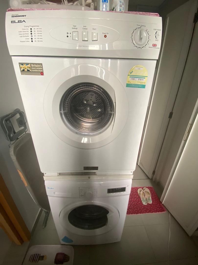 Like new washer plus dryer sgd300, TV & Home Appliances, Washing