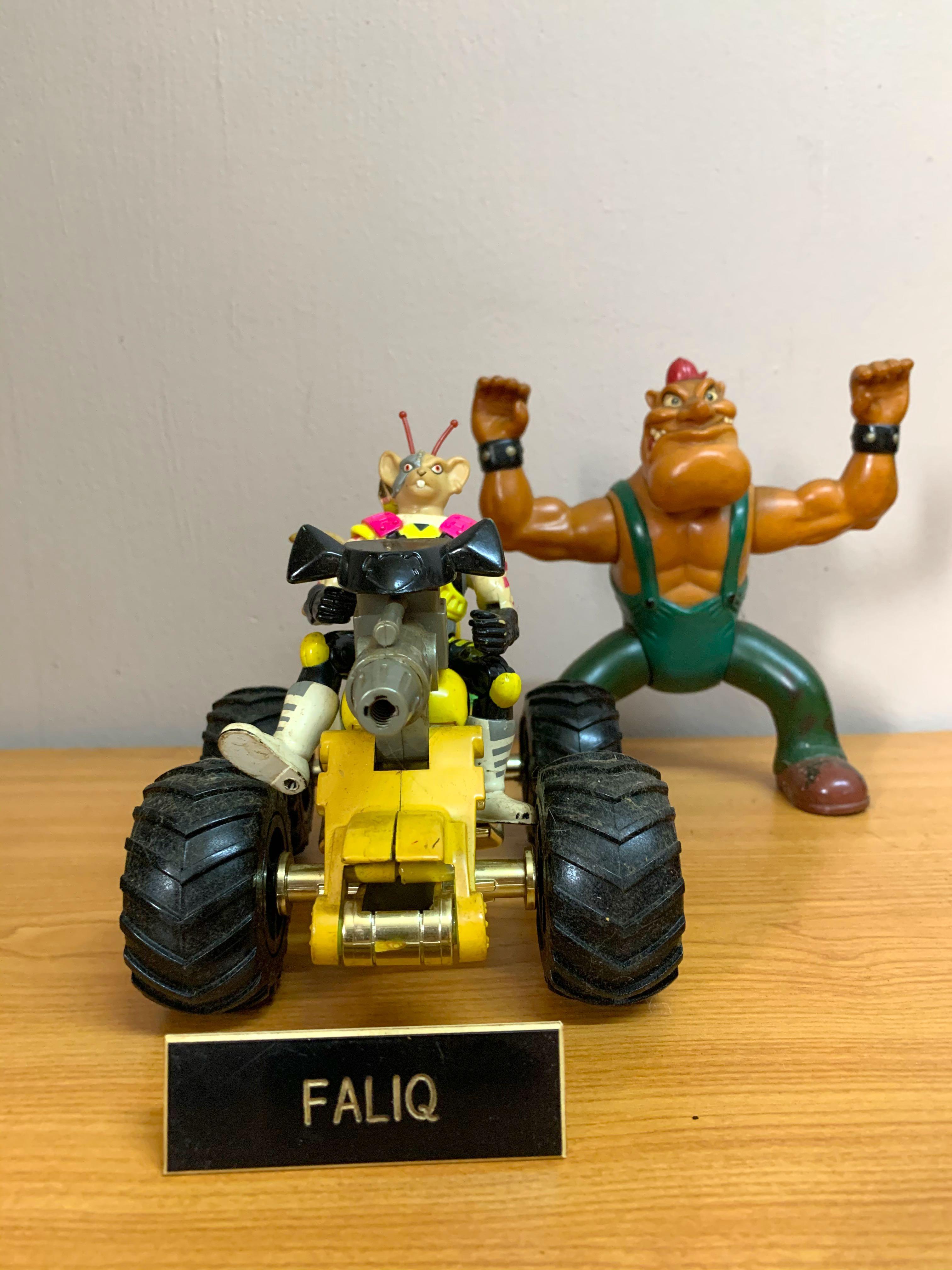 Lot Vintage Biker Mice From Mars Vinnie + Duneripper ATV Cycle