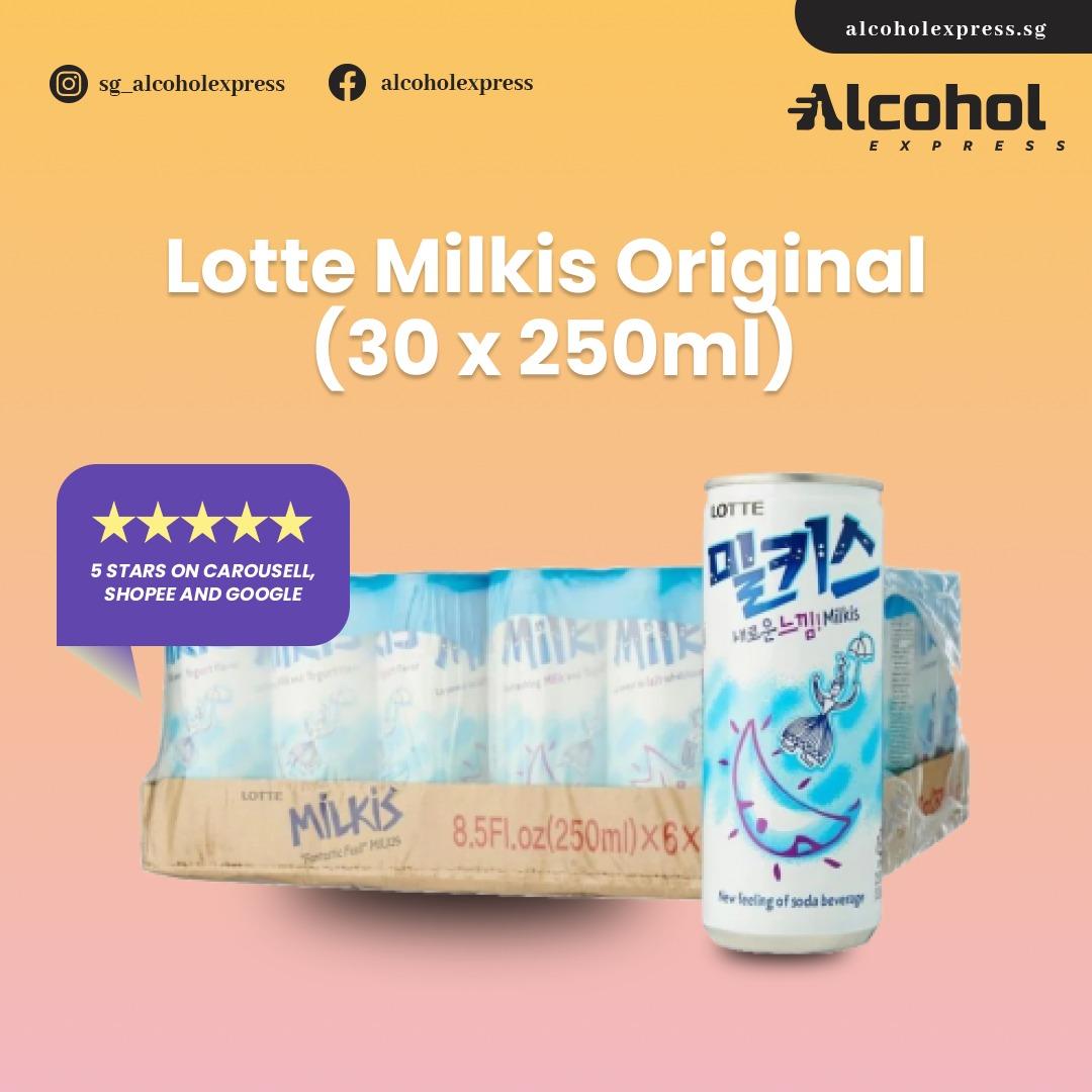 Lotte Milkis Original Cans - 30 x 250ml, Food & Drinks, Alcoholic ...