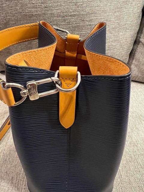 Louis Vuitton // 2021 Indigo Safran Epi Leather NéoNoé BB Bucket
