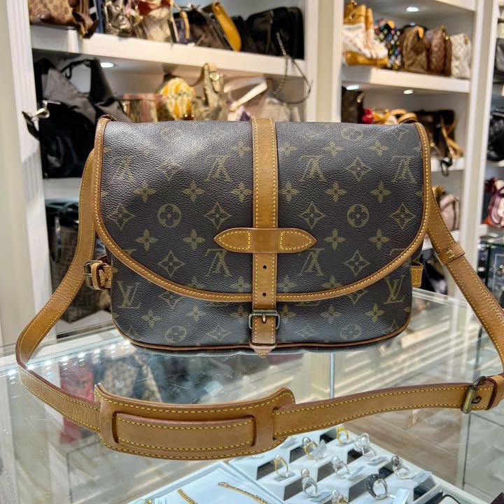 100% Authentic Louis Vuitton Saumur 30, Luxury, Bags & Wallets on Carousell