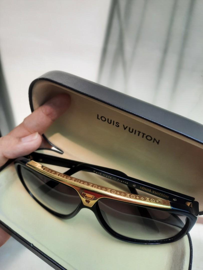 LOUIS VUITTON Evidence Sunglasses Z0350W Black ❤ liked on