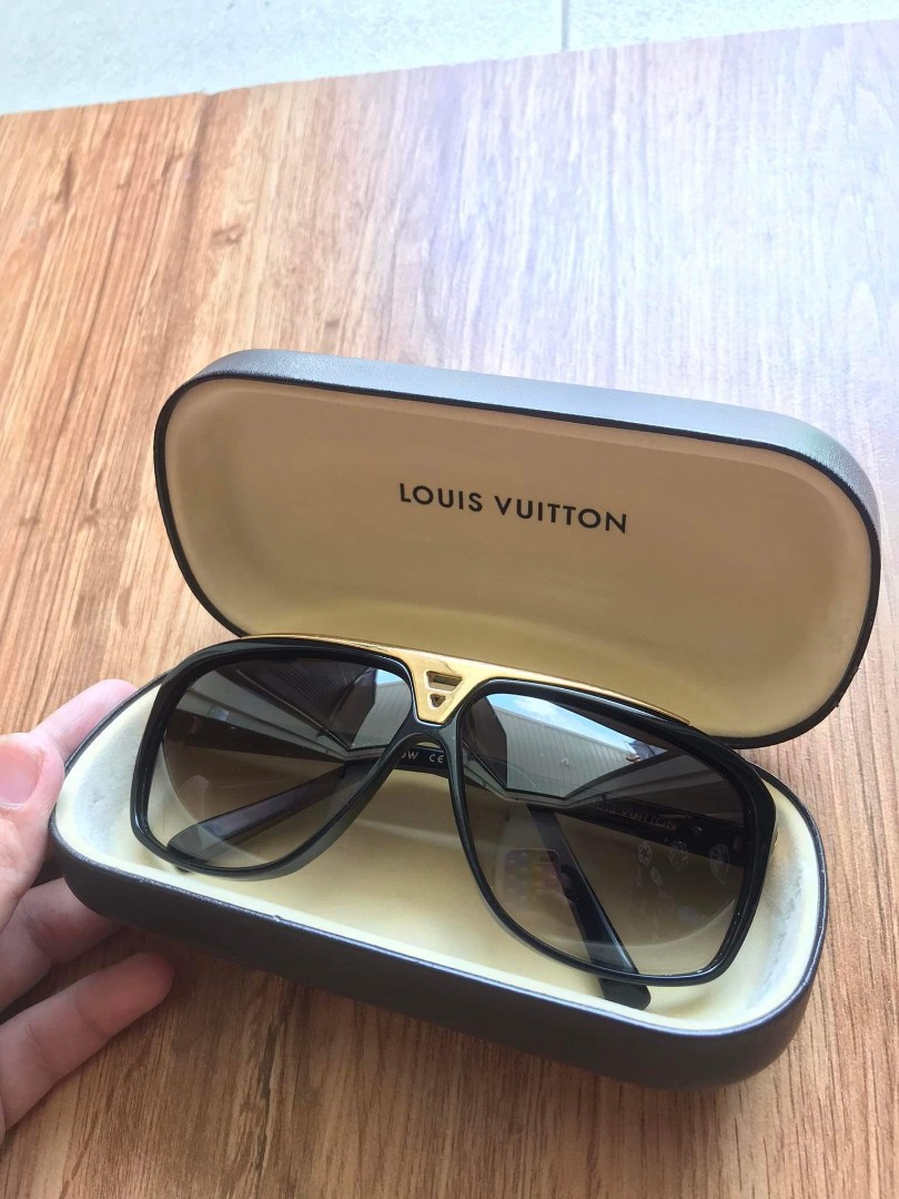 Louis Vuitton Unisex Evidence Sunglasses BLACK & GOLD Z0350W,  price  tracker / tracking,  price history charts,  price watches,   price drop alerts