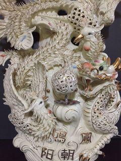 Lucky Chinese Phoenyx Dragon Ceramic Home Decor