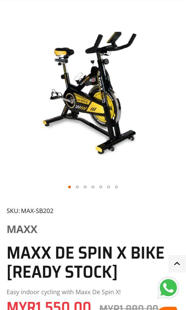 MAXX DE SPIN X BIKE INDOOR CYCLING 