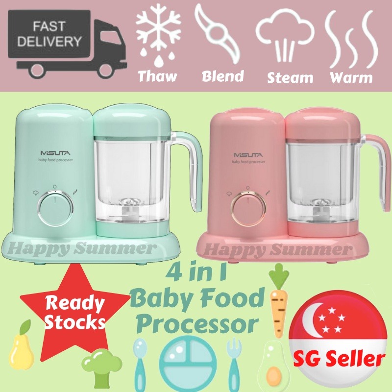 Misuta 4 in 1 Baby Food Processor Blender and Steamer, TV & Home