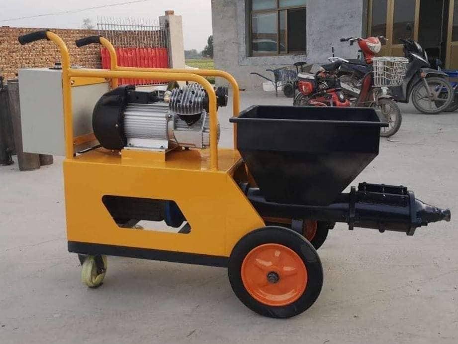 Mortar Spraying Machine (Category: Construction Tools & Equipment) located in Manila. Submitted by 09150361920ronvillaflor (Listing ID 1176679682, Image 3). Description: Mortar Spraying Machine Brand: Titan Specs: Voltage220V/60HZ/Single phase Motor power 4KW Compressor Power 2.2KW Hose Diameter 25# 32# Transfer Distance Vertical 10M horizontal 20M M/S ratio 1:3 Sand Diameter = < 3MM Weight:150MM Price: 120,000 Welcome to "Takezo Industrial Suppl