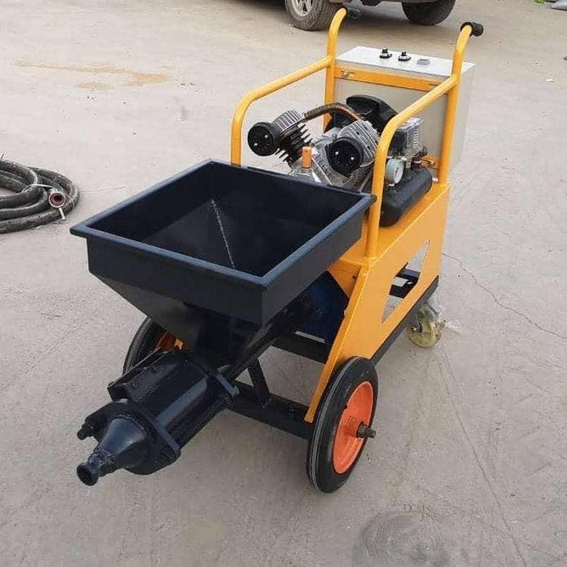 Mortar Spraying Machine (Category: Construction Tools & Equipment) located in Manila. Submitted by 09150361920ronvillaflor (Listing ID 1176679682, Image 2). Description: Mortar Spraying Machine Brand: Titan Specs: Voltage220V/60HZ/Single phase Motor power 4KW Compressor Power 2.2KW Hose Diameter 25# 32# Transfer Distance Vertical 10M horizontal 20M M/S ratio 1:3 Sand Diameter = < 3MM Weight:150MM Price: 120,000 Welcome to "Takezo Industrial Suppl