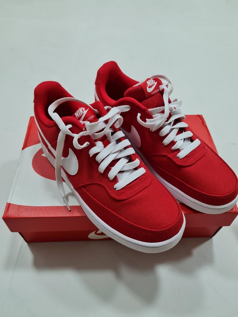 Nike Court Vision Low - University Red, Men's Fashion, Footwear ...