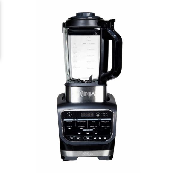 Ninja Foodi Cold & Hot Blender 1000W Cook Hot Soups, Frozen Drinks HB150, Glass Pitcher 1.9L, TV