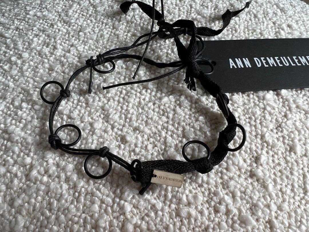 NWT Ann Demeulemeester black bracelet 60 OFF Women s Fashion