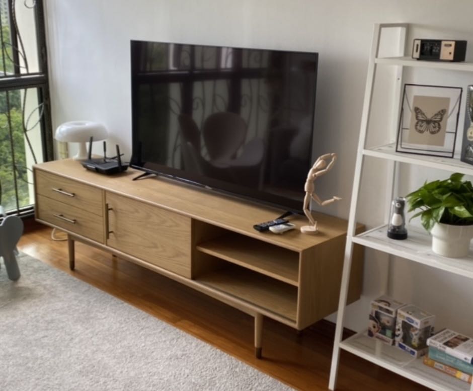 Oak Scandi TV Console, Furniture & Home Living, Furniture, TV Consoles