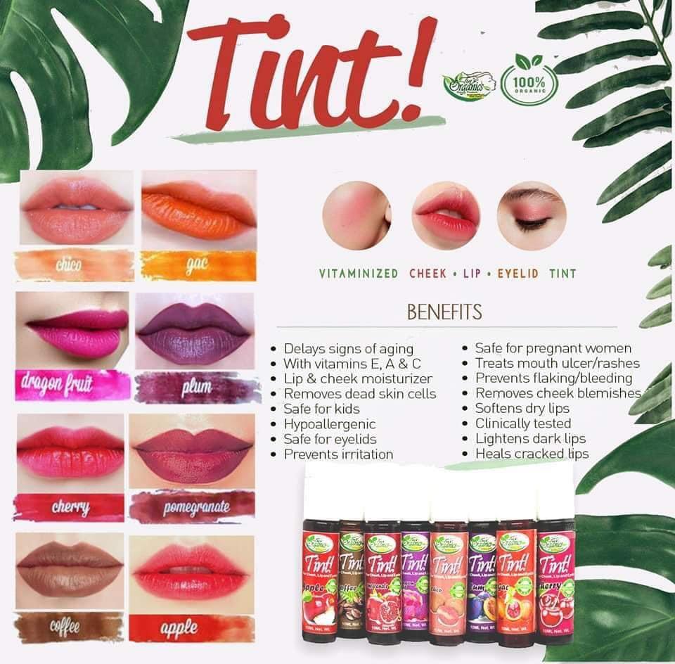 Organic lip tint, 美容＆化妝品, 健康及美容 皮膚護理, 化妝品 Carousell