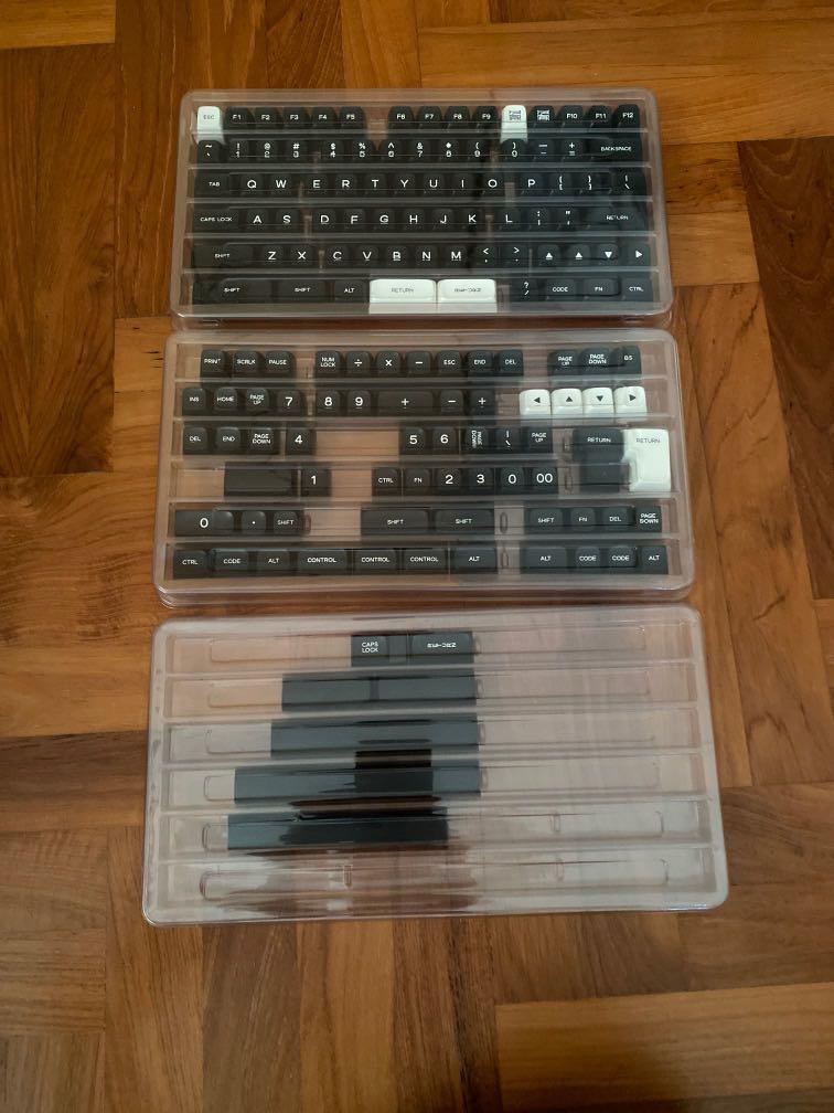 PGA profile doubleshot ABS keycaps (Black), Computers & Tech, Parts