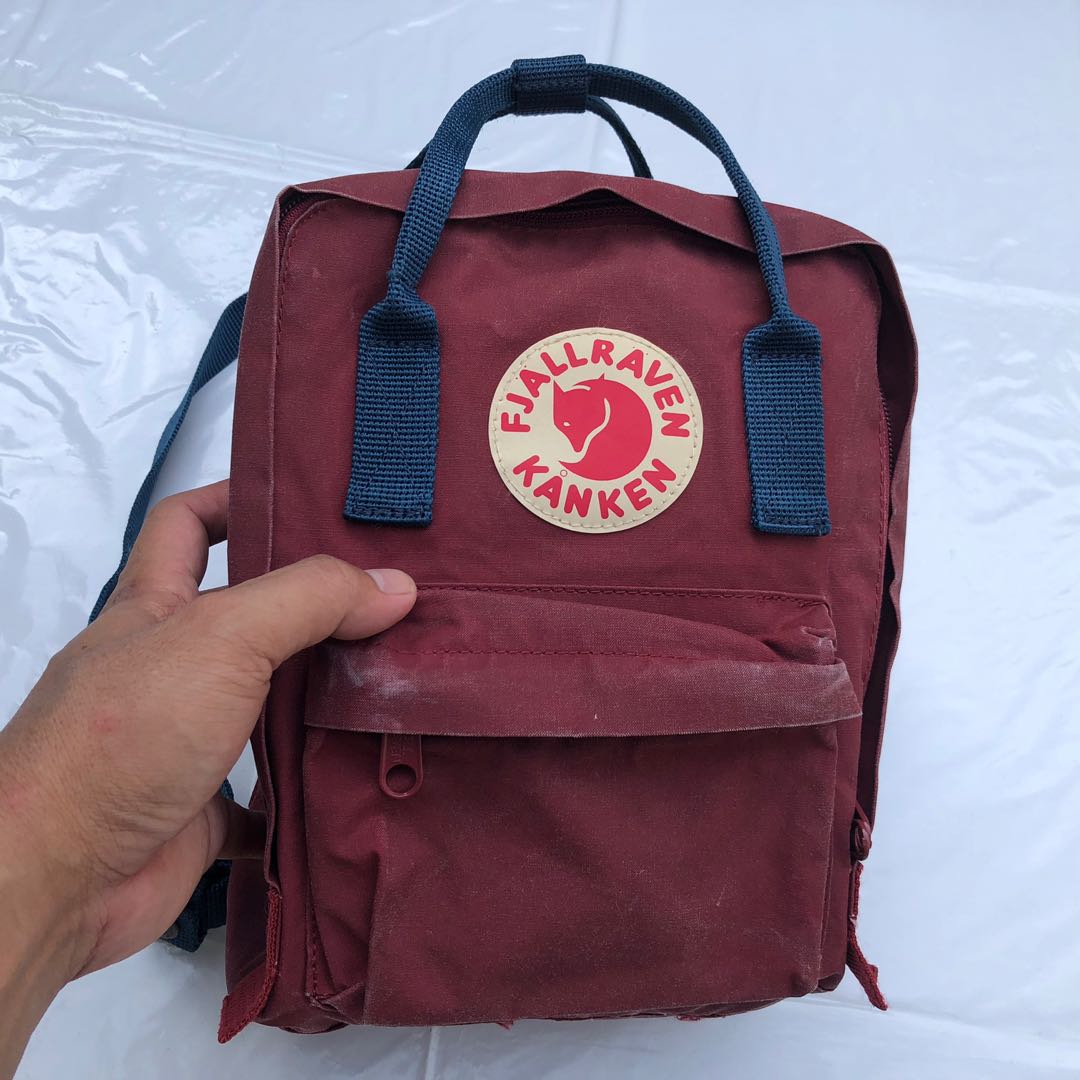 Burgundy kanken bag online