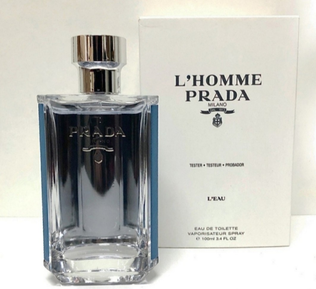 Prada L'Homme 蔚藍紳士男性淡香水tester/1瓶/100ml-新品正貨, 香水 
