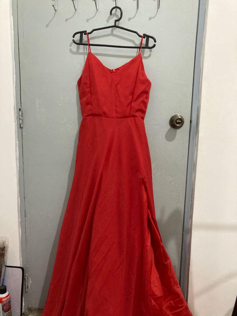 Prenup Long Trail Dress Women s Fashion Dresses Sets Evening dresses gowns on Carousell