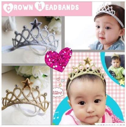 White gold top baby tiara