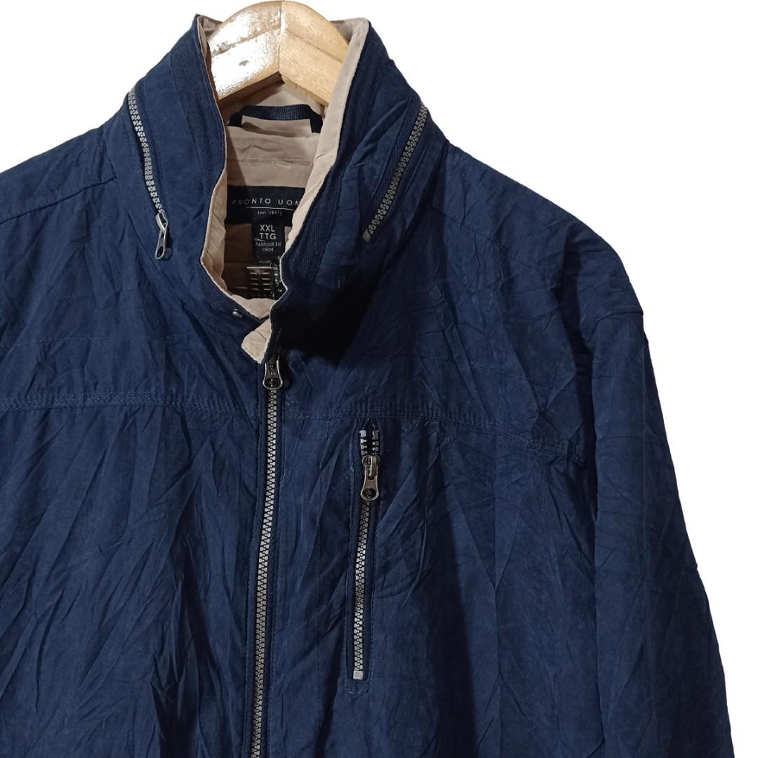 Pronto uomo navy hoodie jacket online