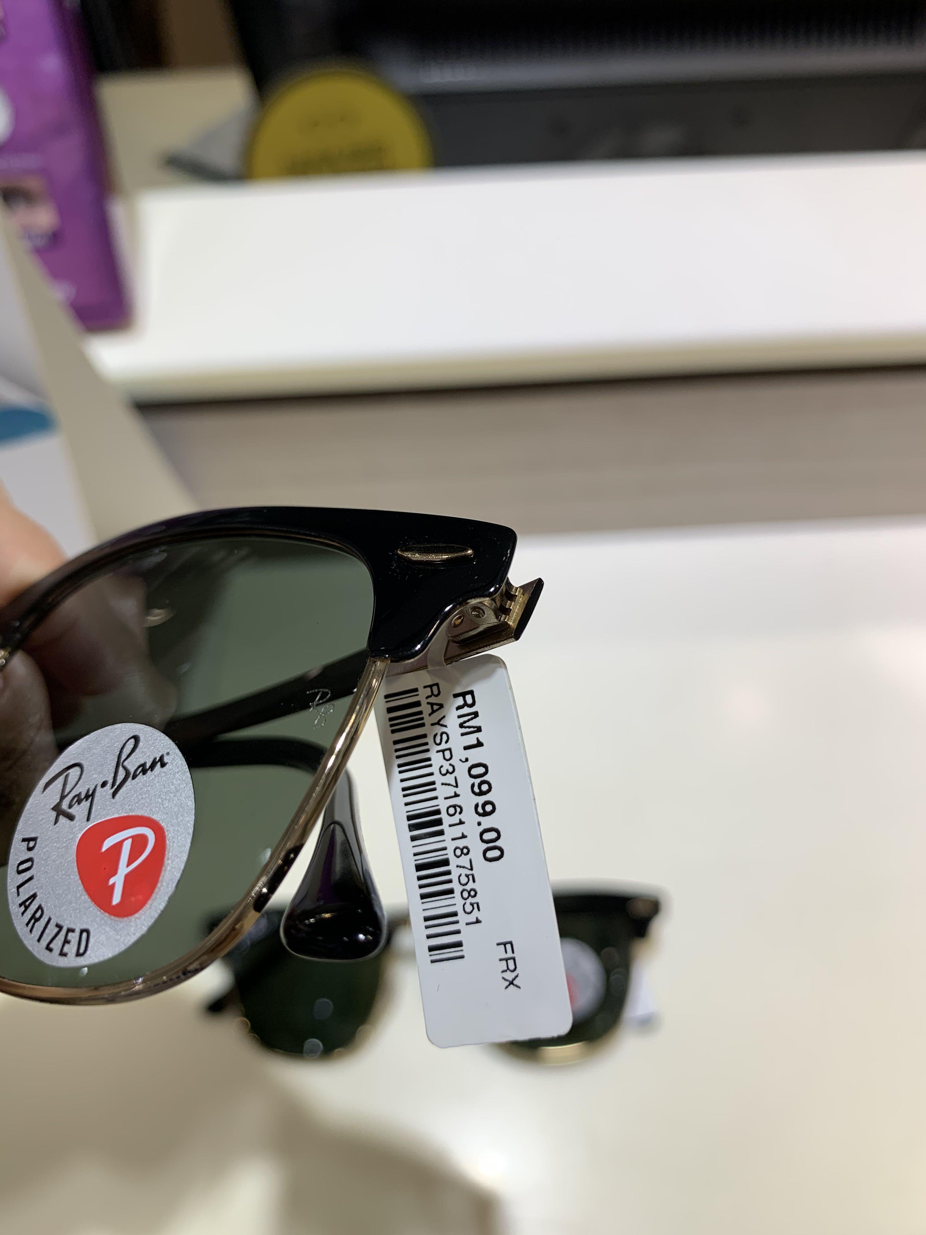 Rayban Clubmaster Metal Polarized RB3716, Men's Fashion, Watches &  Accessories, Sunglasses & Eyewear on Carousell