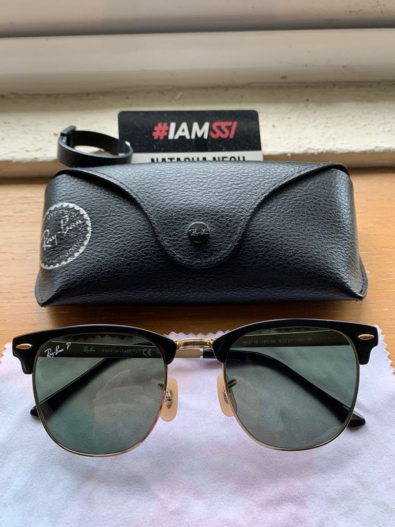 Rayban Clubmaster Metal Polarized RB3716 Men s Fashion Watches Accessories Sunglasses Eyewear on Carousell