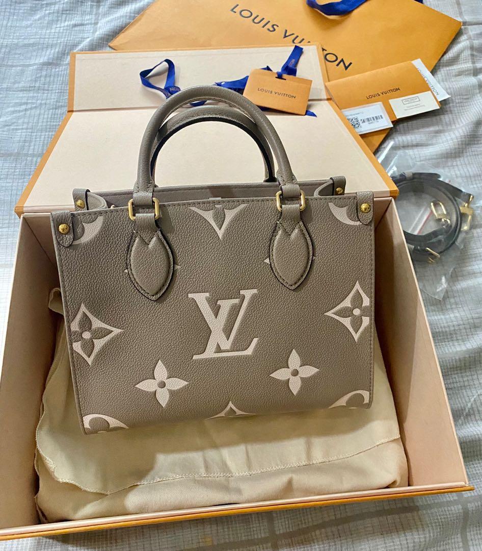 Original LV OTG PM Bicolor Monogram Empreinte Leather, Luxury, Bags &  Wallets on Carousell