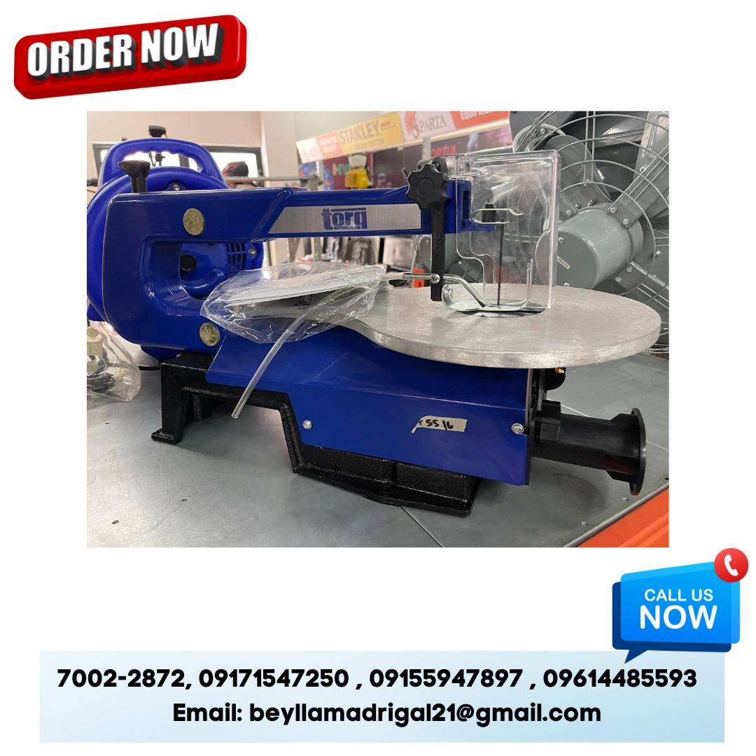 Scroll Saw (Category: Construction Tools & Equipment) located in Manila. Submitted by bellarobart (Listing ID 1176703970, Image 1). Description: Scroll Saw Brand: Torq Model: T-SS16 Price: 7,400 𝑹𝑶𝑩𝑨𝑹𝑻 𝑪𝑶𝑵𝑺𝑻𝑹𝑼𝑪𝑻𝑰𝑶𝑵 𝑺𝑼𝑷𝑷𝑳𝑰𝑬𝑺 SEND US MESSAGE FOR INQUIRIES ‼️‼️ 🔵100% Trusted Supplier 🔵Competitive Price 🔵𝑾𝒆 𝒂𝒓𝒆 𝑫𝑻𝑰 𝑹𝒆𝒈𝒊𝒔𝒕𝒆𝒓𝒆𝒅 & 𝑩𝑰𝑹 𝐀𝐂𝐂𝐑𝐄𝐃𝐈𝐓𝐄𝐃 Products: ▫️Machinery ▫️Electrical ▫️Valves & Fit