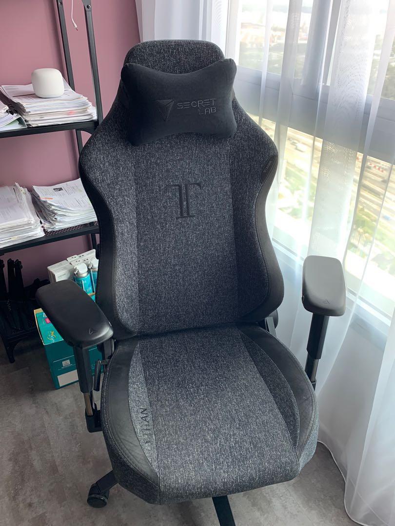 SecretLab Titan Softweave Black Office Gaming Chair Furniture