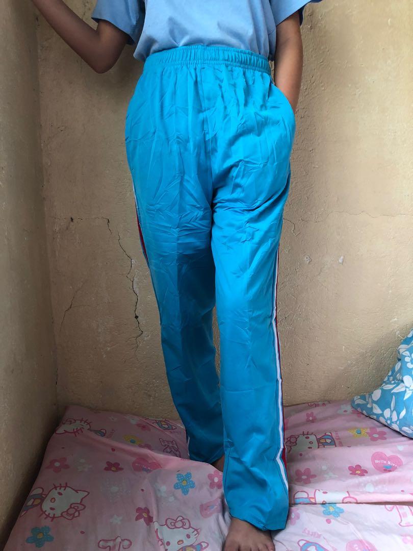 Sky Blue Track Pants, Women's Fashion, Bottoms, Other Bottoms on Carousell