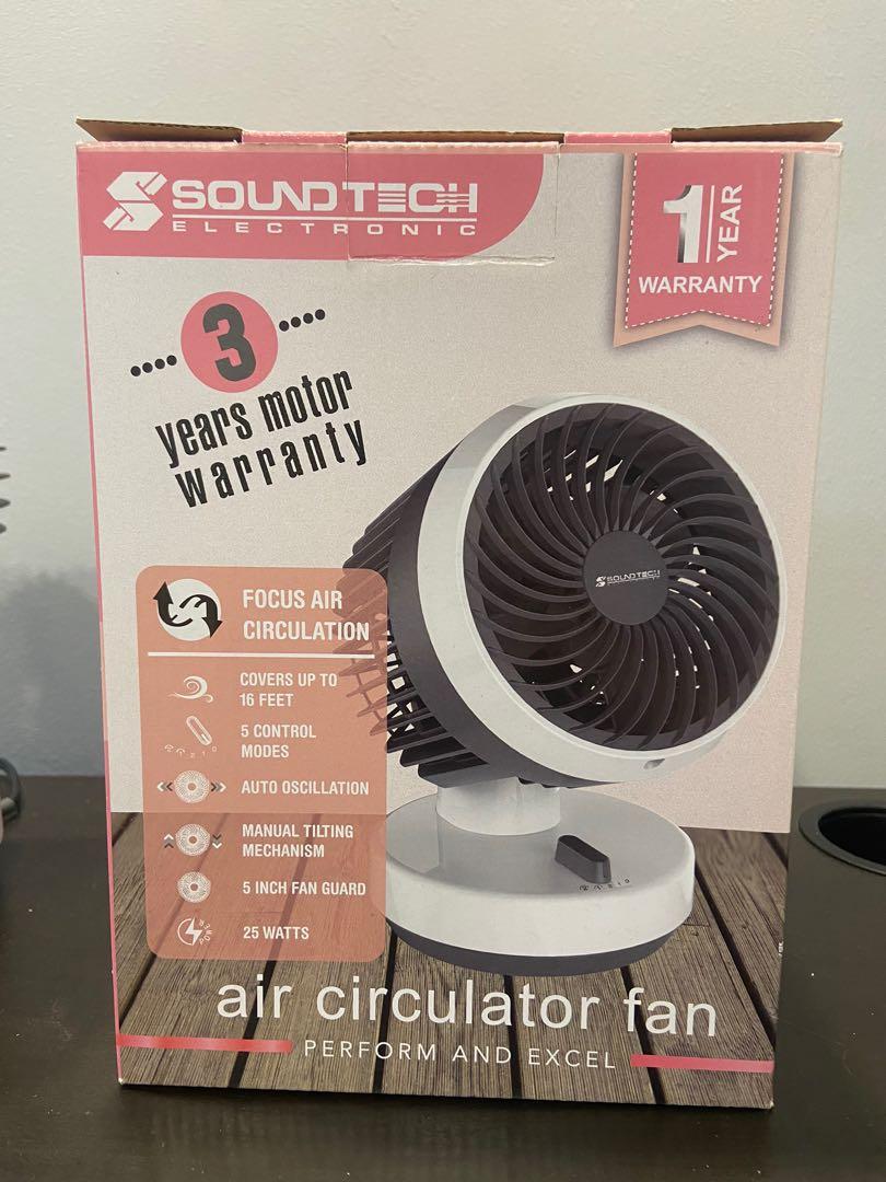 SoundTech Air Circulator Table Fan, Furniture & Home Living, Lighting