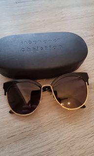 STEPHANIE CHRISTIAN SUNGLASSES BLACK GOLD