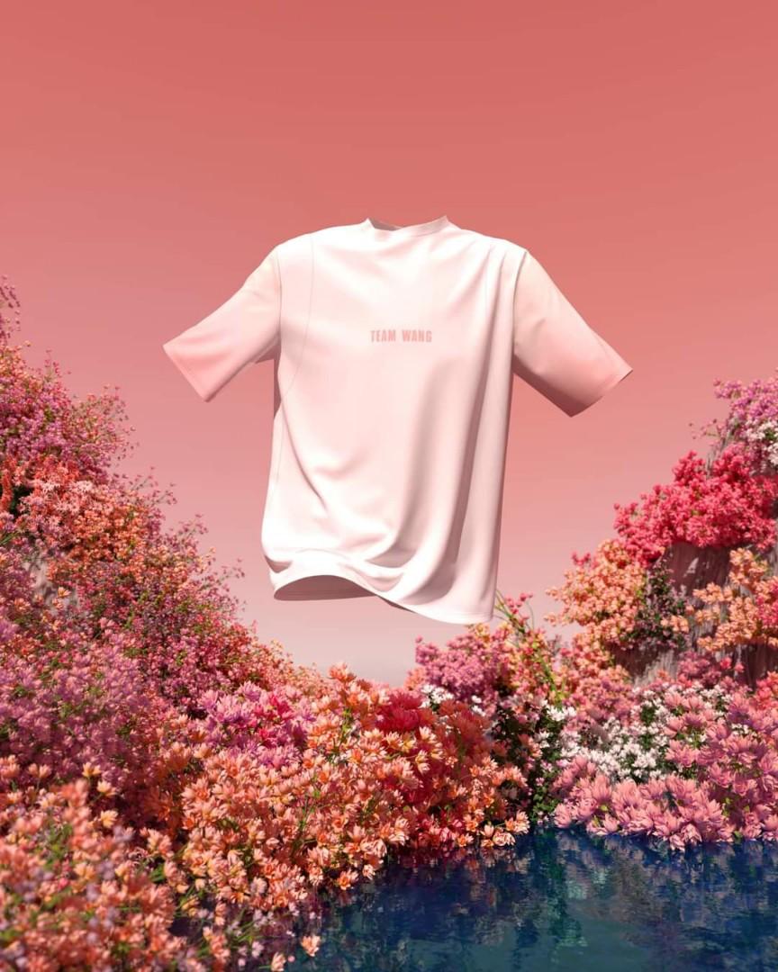 Size 1 - Team Wang Design | Pink Gradient Sleeve T-Shirt