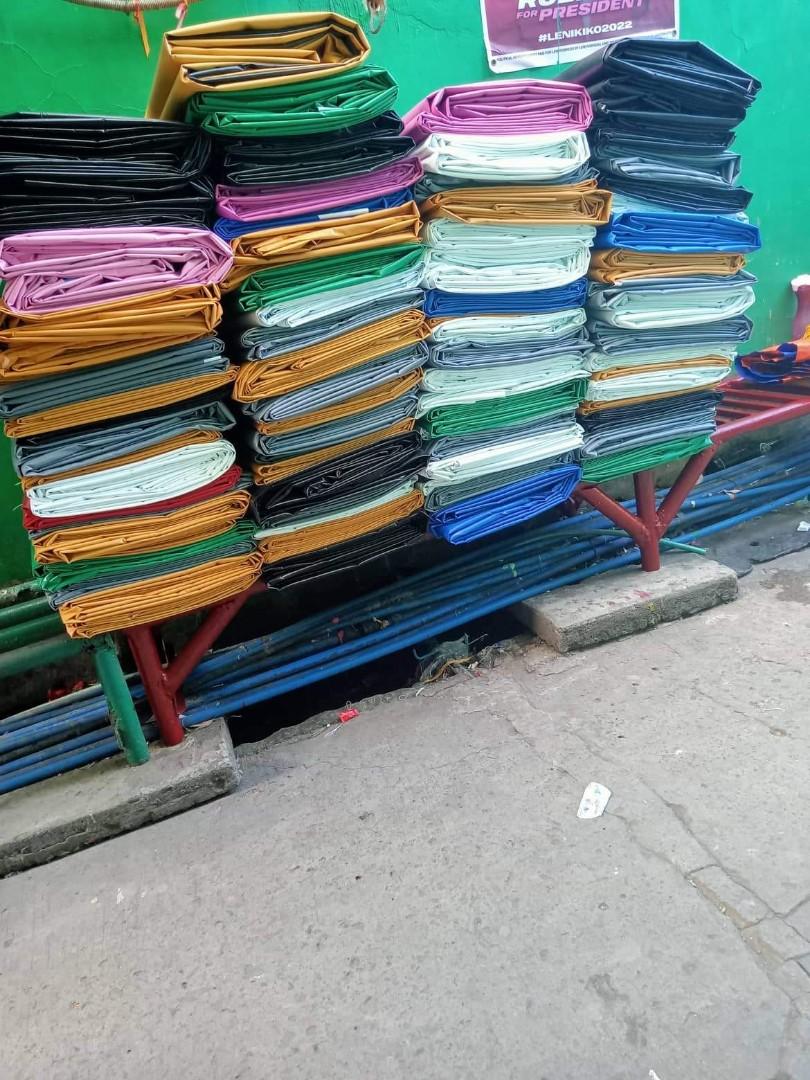 TRAPAL /LONA /TOLDA /ROLLUP (Category: Construction & Building Materials) located in Pasig City. Submitted by airaonlineshops (Listing ID 1176751579, Image 3). Description: TRAPAL FOR SALE ORIGINAL MARUYAMA PG FLEX JAPAN MADE 100 % MATIBAY GOOD FOR RAIN OR SHINE S200/S400 RUBBERIZED WITH DOUBLE PLY SAKOLIN TRAPAL ARE ALSO AVAILABLE CANOPY ROLLUP TENT COVER TENT WITH FRAMEs TRUCK COVERS CUSTOMIZED COVERS LOCATION SANTOLAN PASIG CITY 09193330836 FO