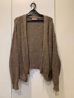 Urban Outfitter Brown Knitted Cardigan