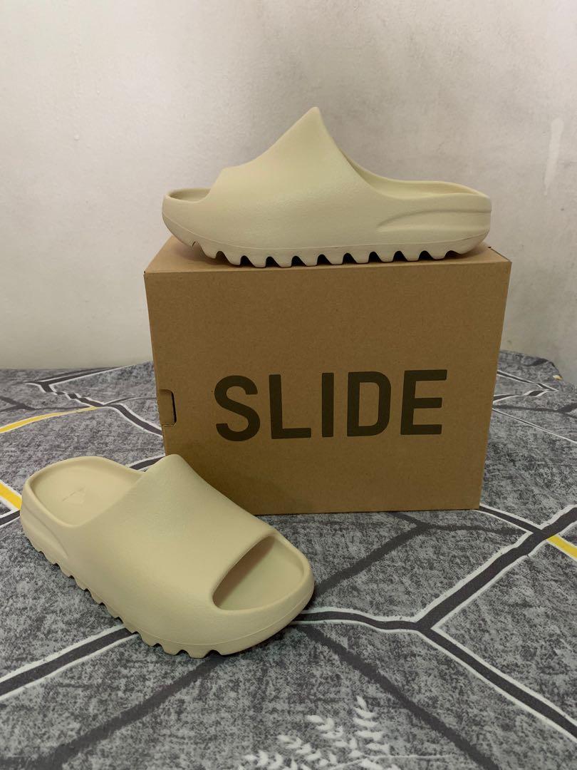 US 3Y) Adidas Yeezy Slides 'Bone' Kids, Men's Fashion, Footwear, Flipflops  and Slides on Carousell