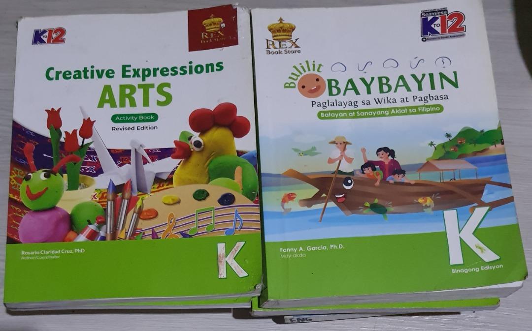 Used Kinder Books (Category: Children's Books) located in Quezon City. Submitted by ilingad02 (Listing ID 1176736548, Image 3). Description: Few pages may sagot na in pencil and some may colors na.