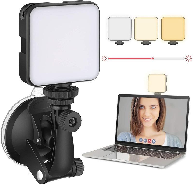 Video Conference Lighting Kit, Laptop cam Lighting With Suction Cup