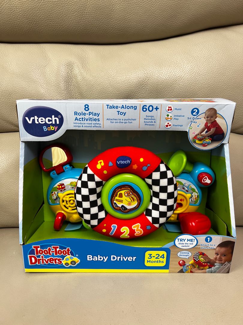 全新Vtech 動感駕駛盤Vtech Toot Toot Drivers Baby Driver, 兒童