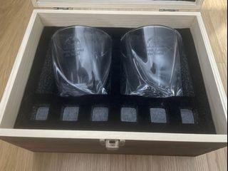 Whisky Glasses and Stones Set
