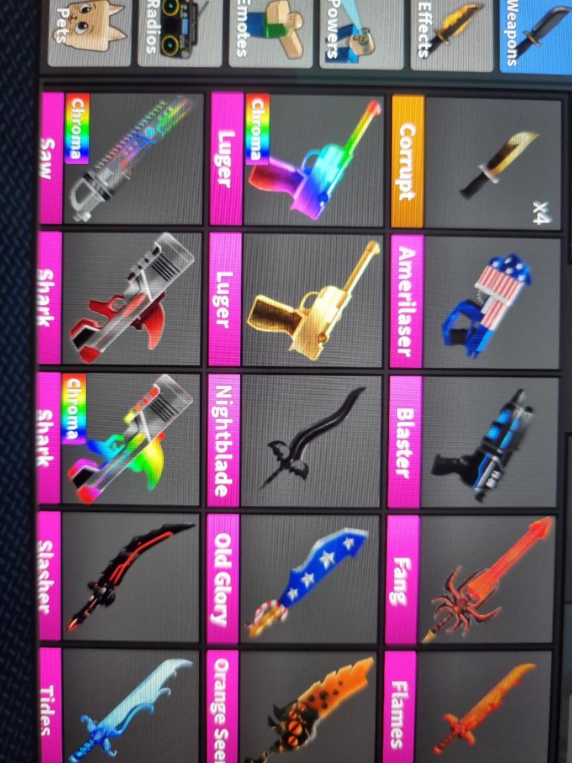 WTS Roblox mm2 godly murder mystery 2, Video Gaming, Gaming