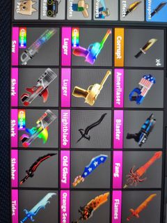 Mm2 Godly & Chroma Halloween Christmas Vintage Eternal Knifes & Gun Murder  Mystery 2 Roblox, Video Gaming, Gaming Accessories, Game Gift Cards &  Accounts on Carousell