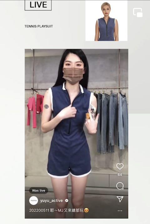 YUYU 網球少女毛巾布連身短褲s, 她的時尚, 運動服裝在旋轉拍賣